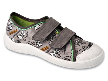 BEFADO 772x009 ТЕННИСНЫЕ ТАПОЧКИ ТАПОЧКИ НА ЛИПУЧКЕ СЕРЫЕ (25-36) размер 26