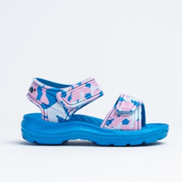 AXIM 2234 LEKKIE SANDAŁKI PIANKOWE DO WODY DZIECIĘCE MORO NIEBIESKI RÓŻ R32