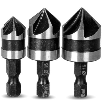 POGŁĘBIACZ FAZOWNIK STOŻKOWY DO METALU x3 12-19 mm