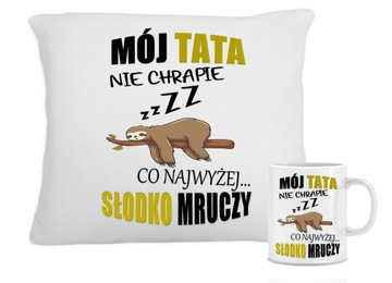 PODUSZKA KUBEK NA DZIEŃ TATY ZESTAW OJCA PREZENT