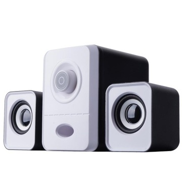 КОМПЬЮТЕР ДИНАМИКИ НОУТБУК ПК ТВ 2.1 СВЕТОДИОДНАЯ ПОДСВЕТКА USB 5 Вт САБВУФЕР