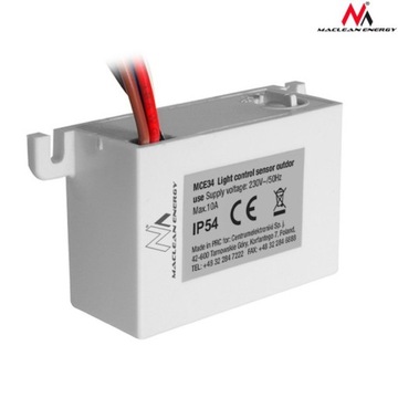 Датчик сумерек Maclean MCE34 с внешним датчиком мощностью 2300 Вт