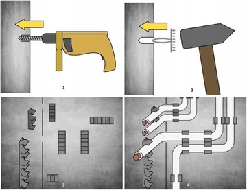 ОДИН ДЕРЖАТЕЛЬ ДЛЯ КАБЕЛЕЙ, провода 4-6 мм Ом