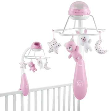 CHICCO FIRST DREAMS KARUZELA RAINBOW 3W1 RÓŻOWA