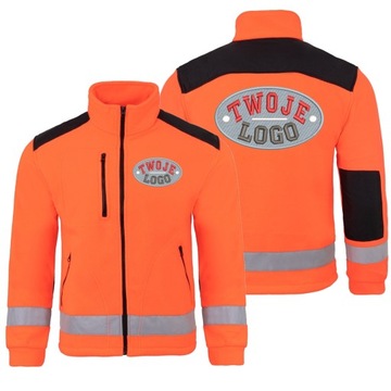 Polar 340g firmowy roboczy HV z haftem logo XXL