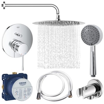 Zestaw Podtynkowy z Baterią GROHE ESSENCE SmartBox Deszczownica Slim 30