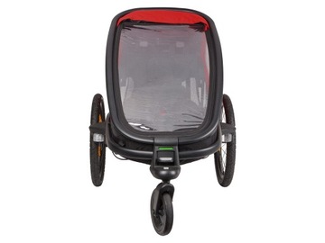 Hamax Outback 1 рядный прицеп с регулируемой спинкой, черный