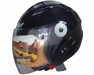 KASK OTWARTY SAFEBET HF-210 CZARNY POŁYSK L