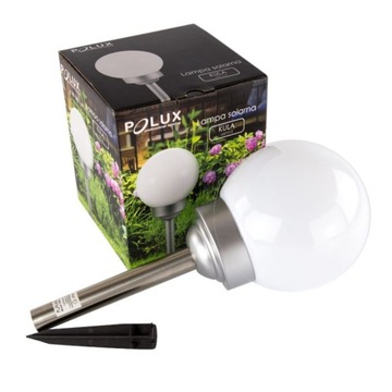 Встраиваемая солнечная садовая лампа со светодиодным датчиком, разноцветный световой шар, 20 см Polux