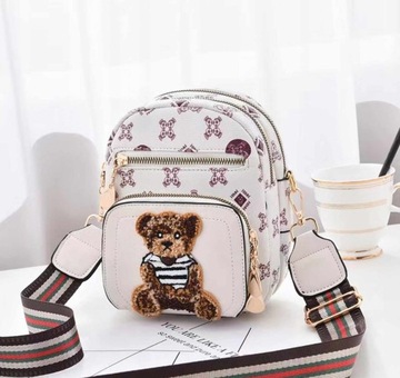 ЖЕНСКАЯ СУМКА MESSAGE, СУМКА НА ПЛЕЧЕ, СУМКА LITTLE BEAR TEDDY BAG ЦВЕТА