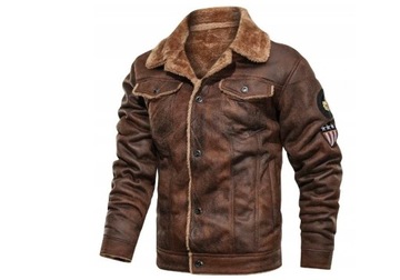 Pilot skórzana kurtka zintegrowana męska kurtka3XL