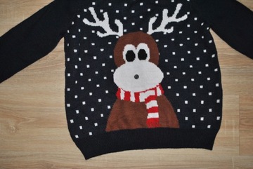 ŚWIĘTA świąteczny sweterek RENIFEREK r. S BDB