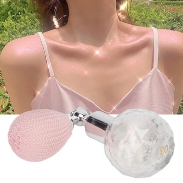 Блестящий, стойкий спрей-хайлайтер с блестками O7