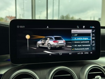 Mercedes Klasa C W205 Kombi Facelifting HYBRYDA 2.0 300 de 306KM 2021 Mercedes-Benz C 300 AMG Line Plug In / 1 właścicie, zdjęcie 33