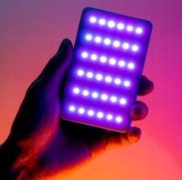 Светодиодная лампа для фотосъемки RGB для камеры телефона VLOG, 3100 мАч