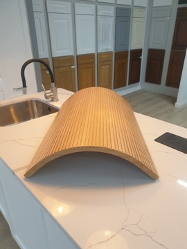 Мебельные фасады гнутые, рифленые, ламеля, шпон дуба