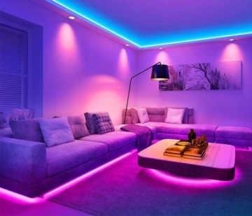 Taśma LED RGB 15m Bluetooth Aplikacja z pilotem