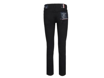 TOMMY HILFIGER spodnie męskie, jeansowe, czarne, 33/34