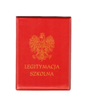 CZERWONA OKŁADKA POKROWIEC NA LEGITYMACJĘ ORZEŁ