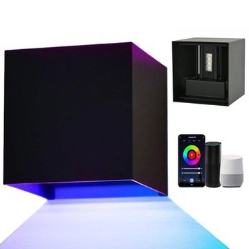 INTELIGENTNE KINKIETY LED RGB DO UŻYTKU ZEWNĘTRZNEGO WEWNĄTRZ