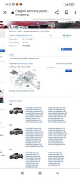 MINI COOPER F55 F57 F56 SENZOR OSOBNÍ STRÁŽCE PĚŠÍ