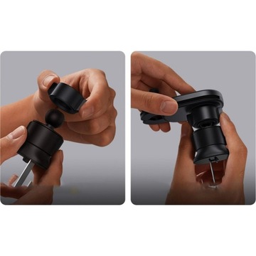 Прочный автомобильный держатель с зарядкой Qi для телефона/смартфона Baseus 2-в-1