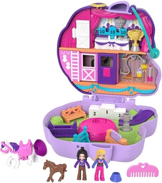 Polly Pocket Wyścigowy Kucyk Zestaw GTN14