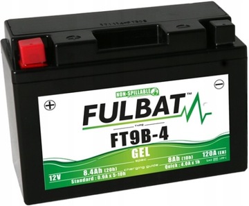 Akumulator ŻELOWY Fulbat YT9B-BS GEL 8,4Ah 120A ZAMIENNIK YUASA VARTA EXIDE