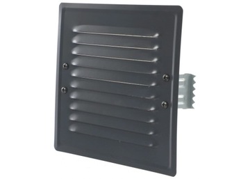 KRATKA KOMINOWA 14x14 METALOWA GRAFIT Z ŁAPKAMI
