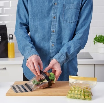 IKEA ISTAD WORECZKI TOREBKI STRUNOWE NA ŻYWNOŚĆ 90SZT