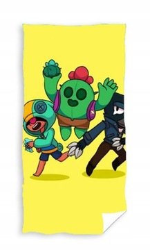 SUPERCIENKIE WŁÓKNO RĘCZNIK PLAŻOWY KĄPIELOWY PLAŻOWY 70X140 BRAWL STARS