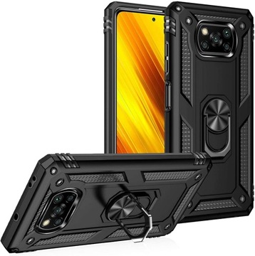 PANCERNE ETUI POKROWIEC CASE do XIAOMI POCO X3 / POCO X3 PRO +SZKŁO