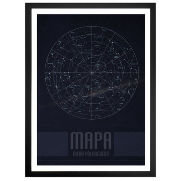 2 ПОСТЕРА В РАМКАХ КАРТА НЕБА КОСМИЧЕСКИЕ ЗВЕЗДЫ