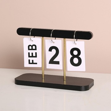 Настольный календарь в скандинавском стиле, деревянная рамка.