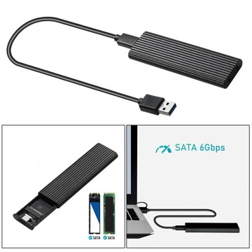 Адаптер-считыватель USB 3.0 — NGFF M.2/B 6 Гбит/с в корпусе SSD