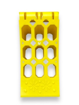 КОЛЕСО СТОПОР С ПРОЧНЫМ КЛИНОВЫМ ЗАМКОМ И МЕТАЛЛИЧЕСКОЙ ШИНОЙ