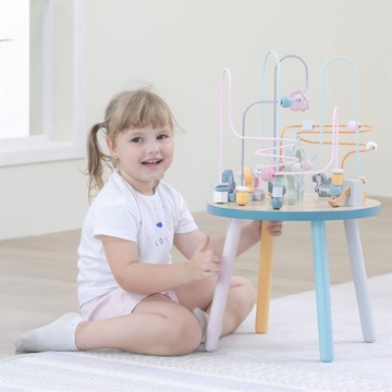 VIGA DREWNIANY STOLIK EDUKACYJNY PRZEPLATANKA