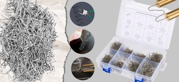 РАЗЛИЧНЫЕ СКОБЫ ДЛЯ СТЭПЛЕРА ДЛЯ СВАРКИ ПЛАСТИКА 800 ШТ 0,8ММ 0,6ММ