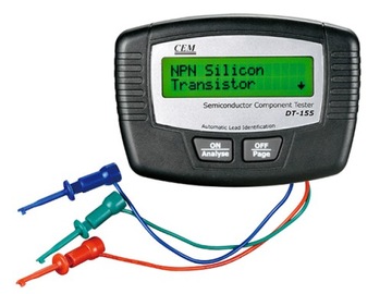 Tester analizator tranzystorów automatyczny CEM DT-155