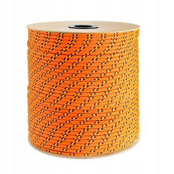 Lina Linka polipropylenowa pleciona żeglarska 3mm POMARAŃCZ 10m