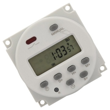 PROGRAMATOR CZASOWY WŁĄCZNIK WYŁĄCZNIK ENERGOOSZCZĘDNY CYFROWY 1s ~ 168h
