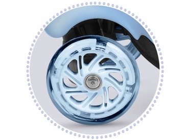 ТРЕХКОЛЕСНЫЙ ДЕТСКИЙ САМОКАТ, СБАЛАНСИРОВАННЫЙ СВЕТОДИОДНЫЙ САМОКАТ 3-в-1 СО СВЕТЯЩИМИСЯ КОЛЕСАМИ