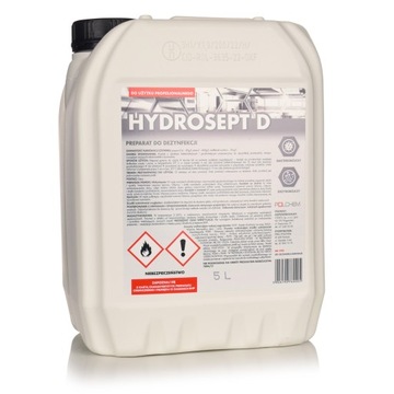 HYDROSEPT D 5L, dezynfekcja powierzchni metalowych