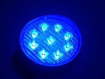 Lampa robocza LED niebieska 27W opryskiwacz