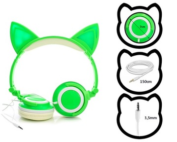 ДЕРЖАТЕЛЬ ПОДГОЛОВНИКА для АВТОМОБИЛЯ для ПЛАНШЕТА + НАУШНИКИ НАУШНИКИ LED CATS