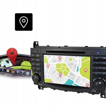 РАДИО GPS ANDROID Mercedes Benz CLC W203 2008-2010