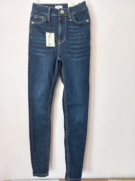 River Island Hailey spodnie jeans rurki 32R/XXS