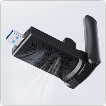 ВНЕШНИЙ АДАПТЕР СЕТЕВОЙ КАРТЫ WI-FI USB 3.0 1300 Мбит/с ДВОЙНАЯ АНТЕННА 5 ГГц