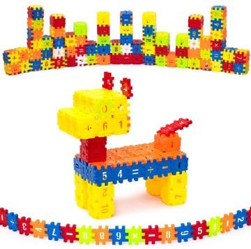 СТРОИТЕЛЬНЫЕ БЛОКИ ВАФЕЛЬНАЯ КОРОБКА 280 шт ПАЗЛ