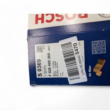 BOSCH F 026 400 369 FILTR VZDUCHU